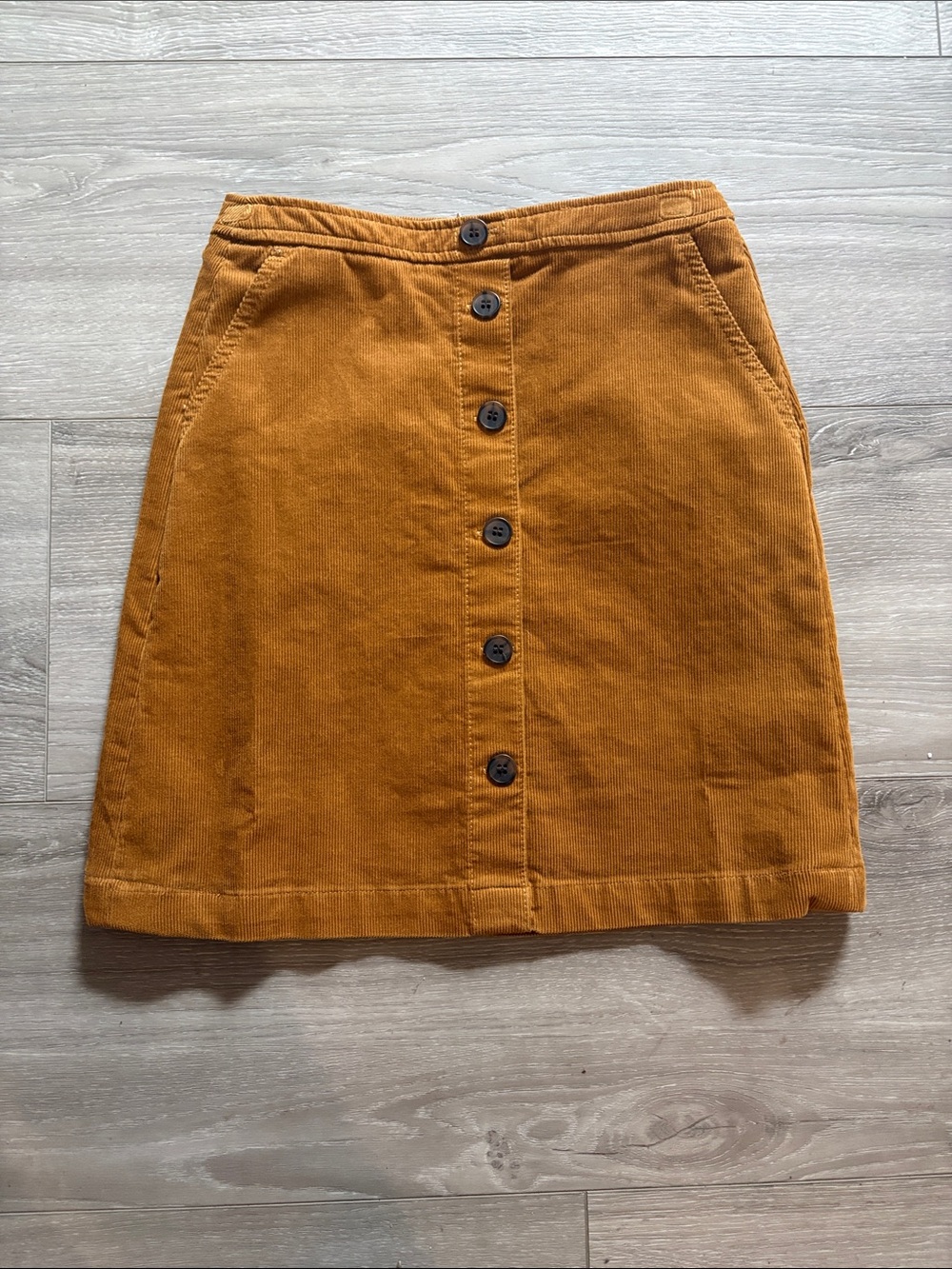 J. Crew Corduroy Button-Front Mini Skirt
